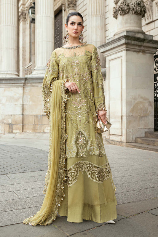3 Piece Unstitched Embroidered Raw Silk Suit