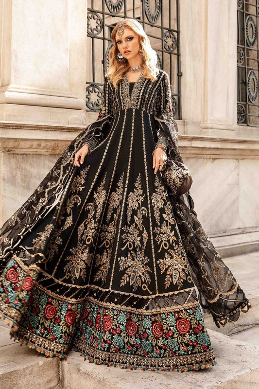 Unstitched Embroidered Cotton Satin Suit